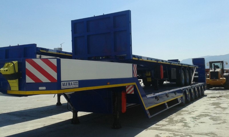 6 axles lowbed trailer