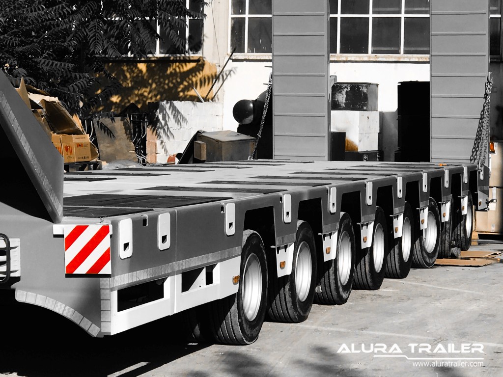 8 Axles Lowbed Trailer