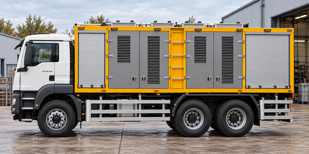 Alura High Tonnage Lube Trucks model illustrated on a MAN truck