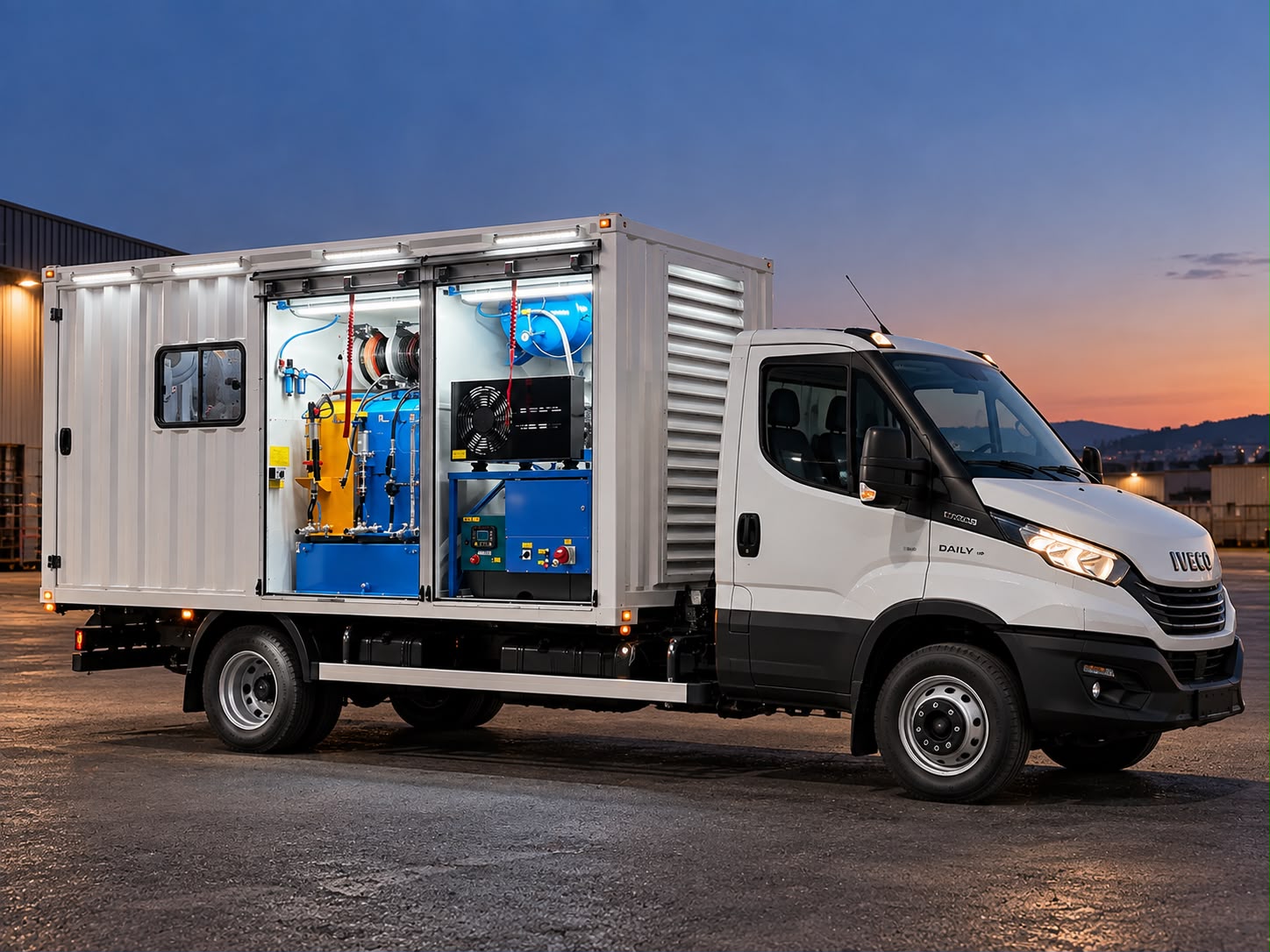 Alura Trailer mobile workshop truck body manufactured for IVECO trucks and delivered to the Netherlands